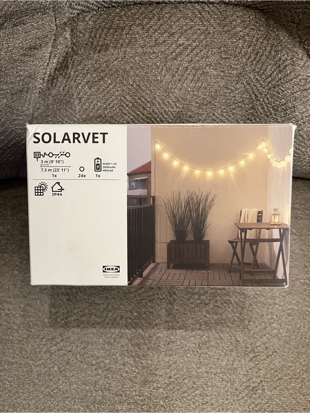 IKEA SOLARVET Warm White Outdoor String Lights